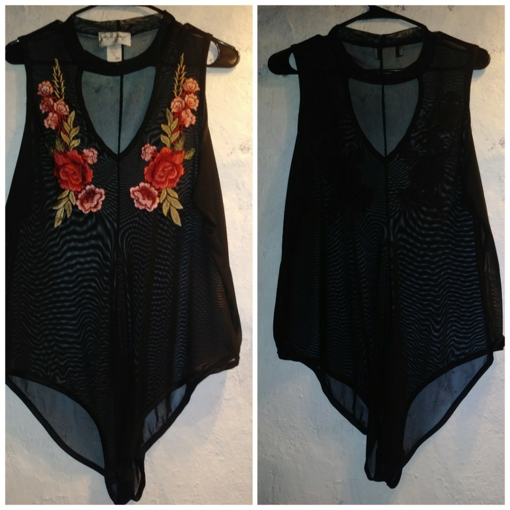 One piece see through jumper
